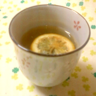 ☆風邪に効果アリかも☆蜂蜜漬けレモン緑茶☆*:・☆